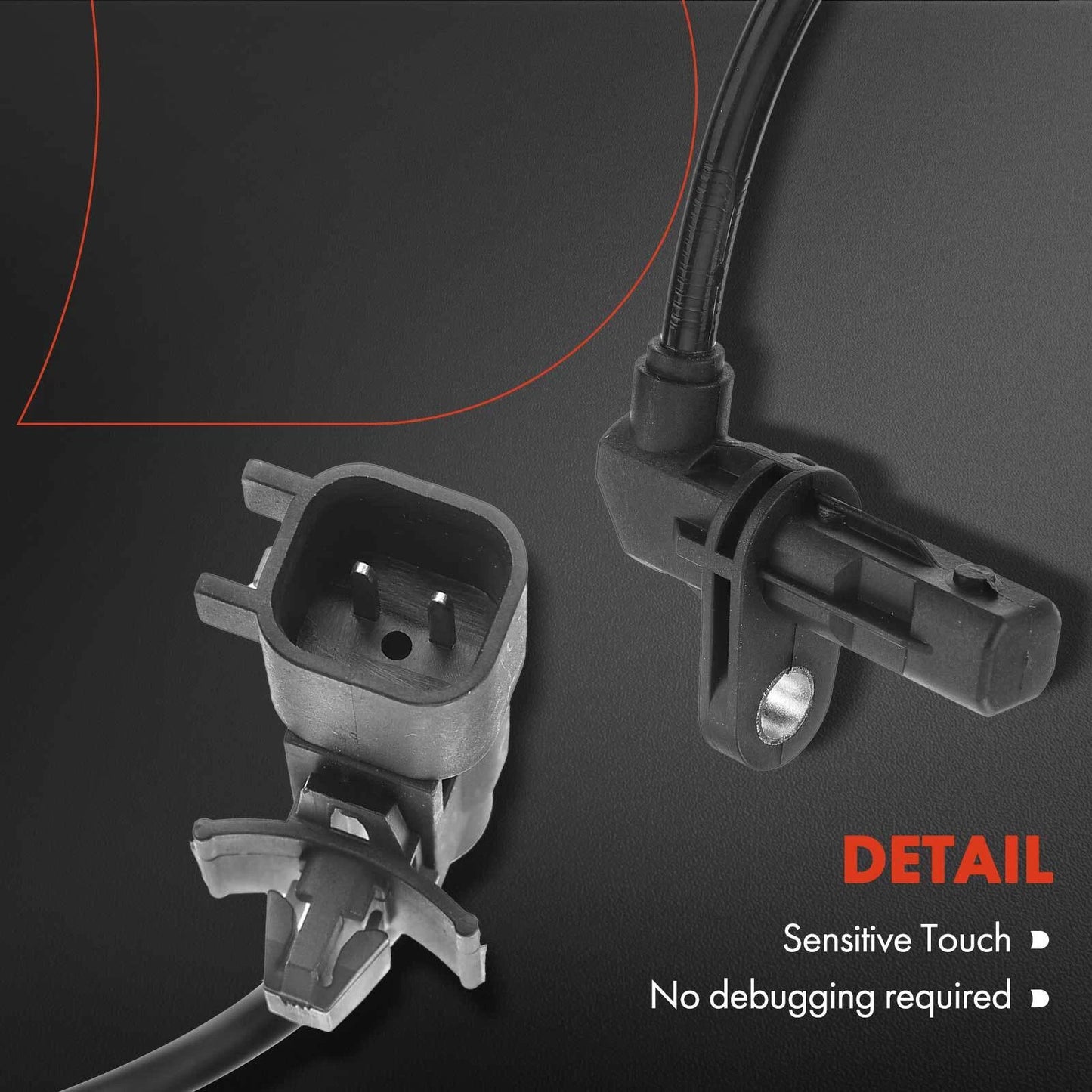 2X Front ABS Wheel Speed Sensors for Chevy Spark (2013–2015)