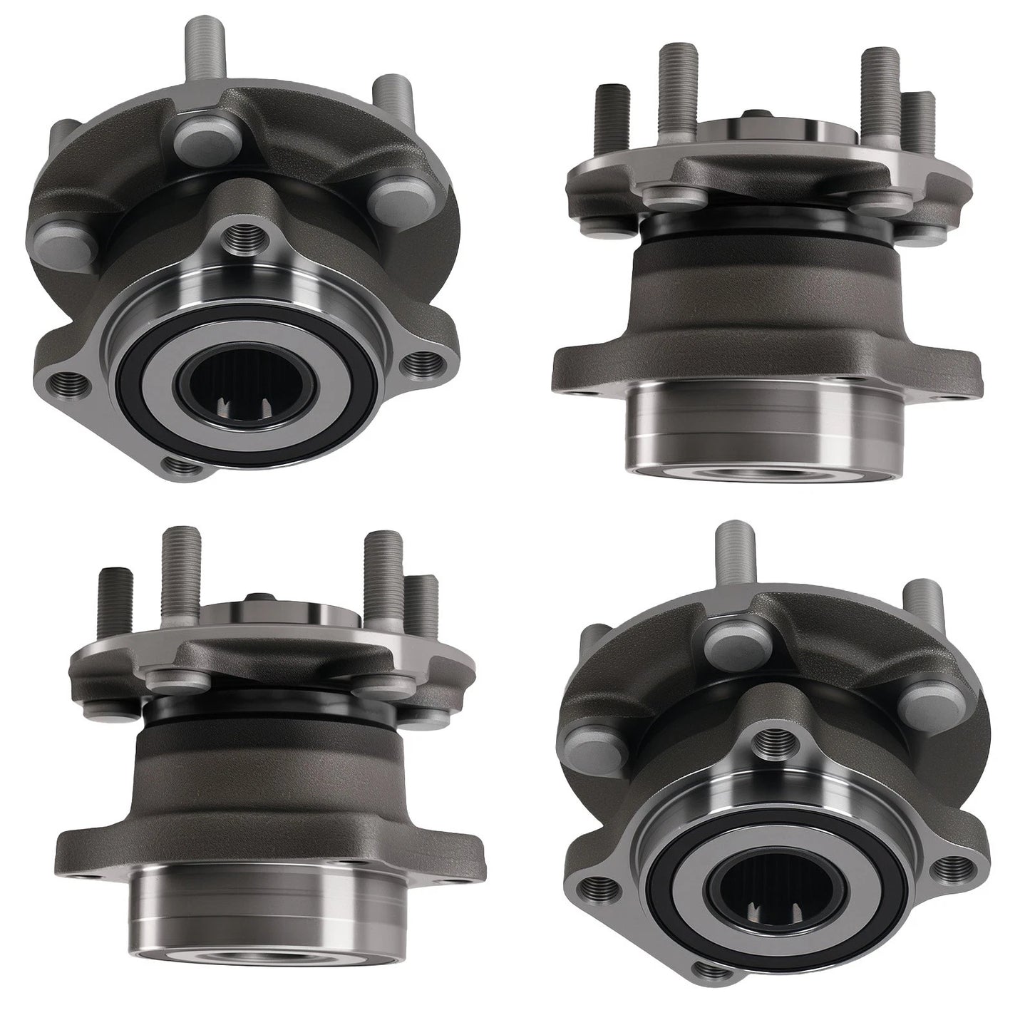 4pcs Front & Rear Wheel Bearing Hubs for Subaru Impreza (2008–2013)
