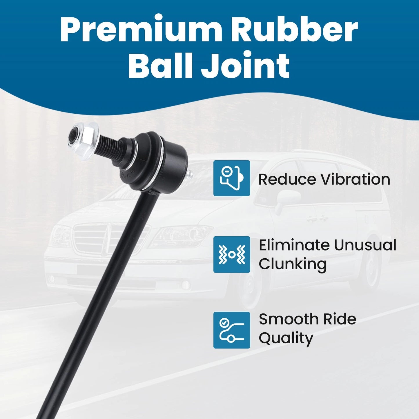 Front Stabilizer Sway Bar End Link for RAM C/V and VW Routan (2009–2015)