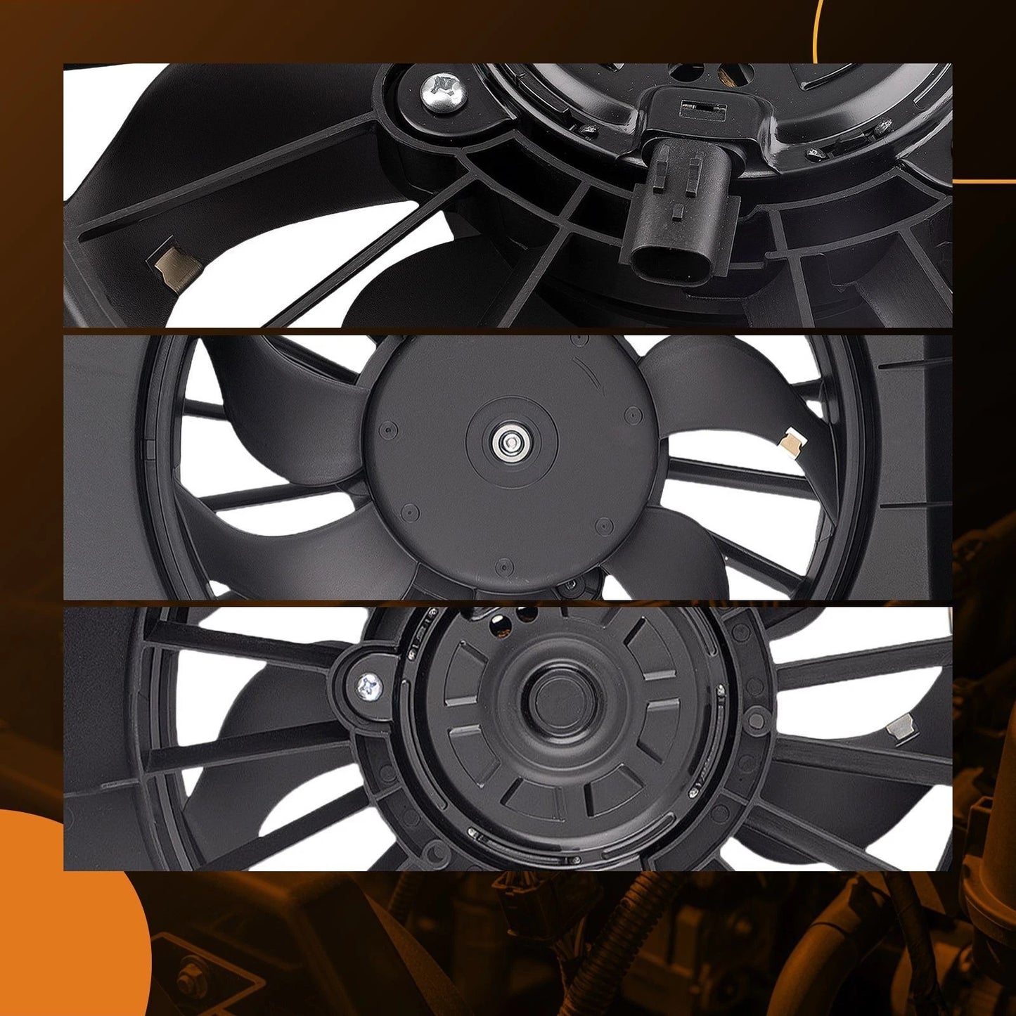 Left Cooling Fan Assembly for Dodge Caravan (2001–2005)