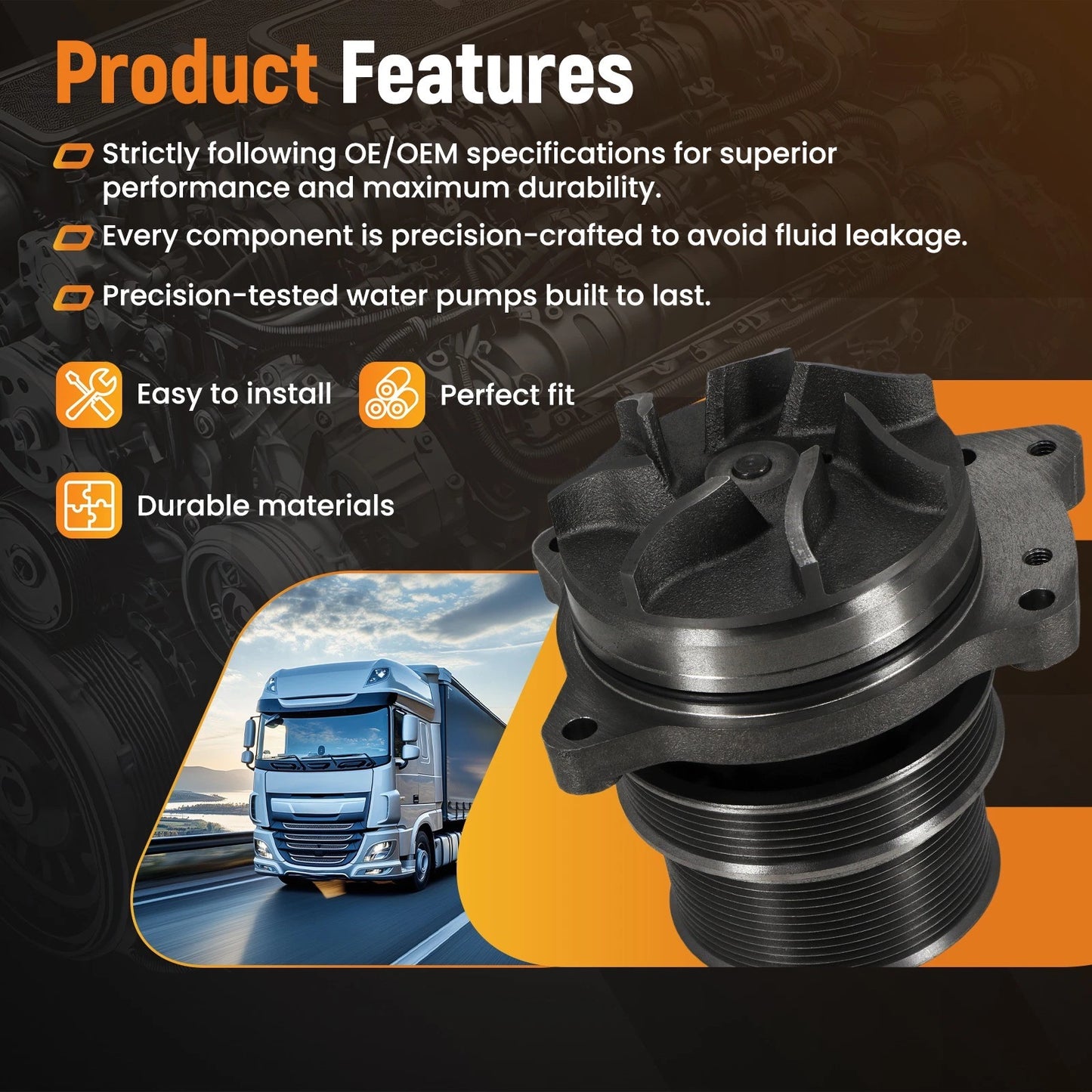 Engine Cooling Assembly for Cummins X15 ISX ISZ QSX15 CM570 (2019–2024)