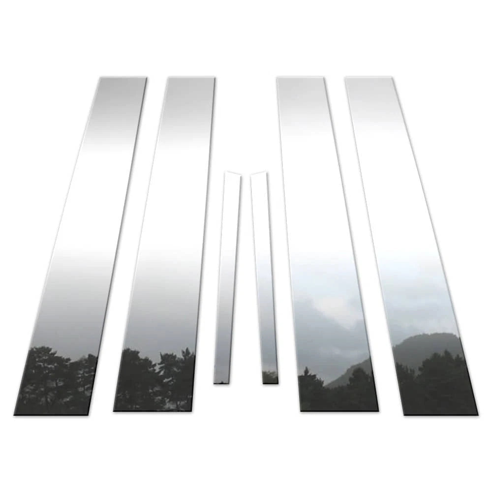 Chrome Pillar Post Covers for 2013-2018 Lexus ES 6 Pieces - BCIP041