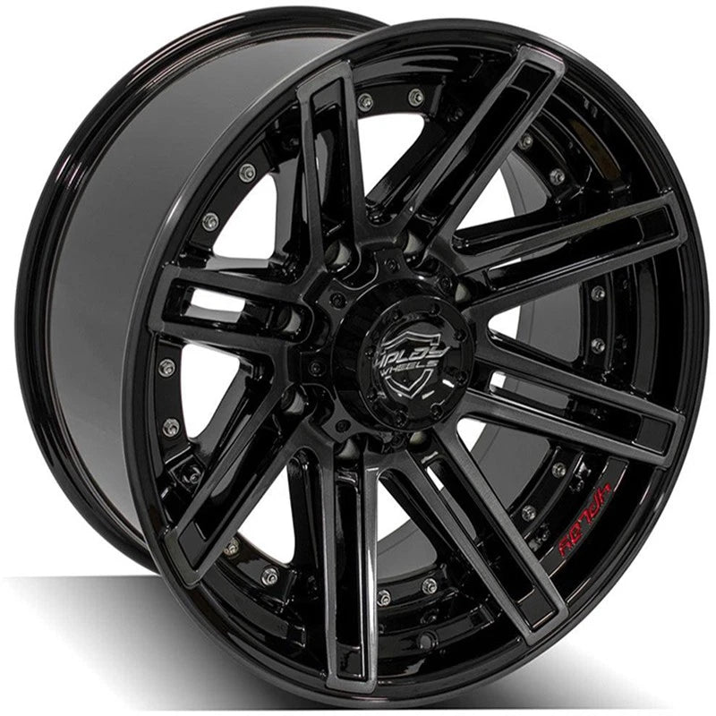 Gloss Black Wheel 20 Inch with Brushed Face for Ford Excursion (2000–2005)