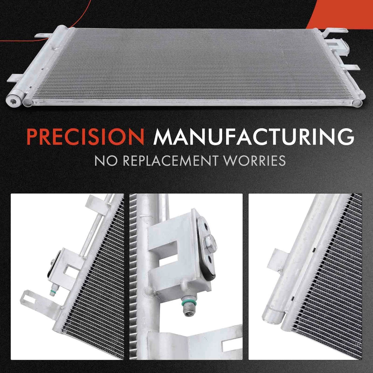 2X AC Condenser & Dual Cooling Fan Kit for Buick Envision (2016–2019)