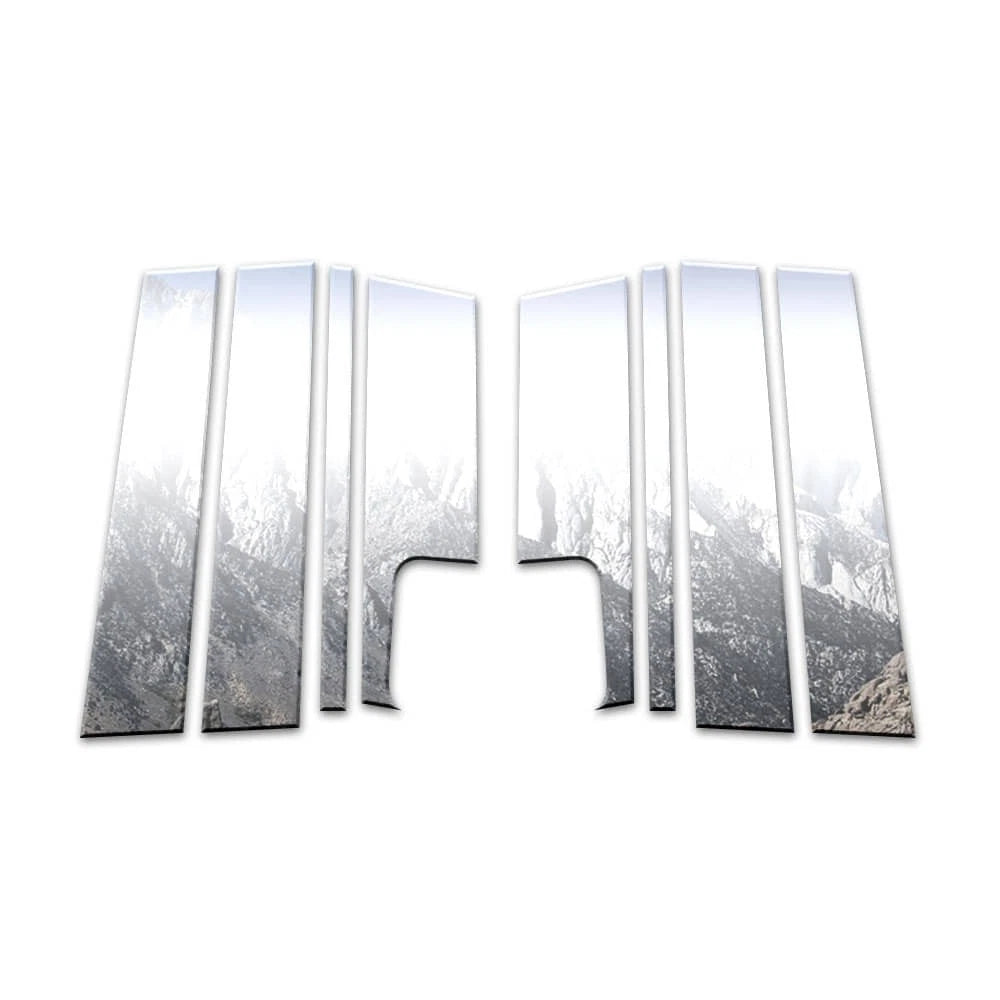 Chrome Pillar Post Covers 8Pc Replacement for Jeep Compass (2007–2016)