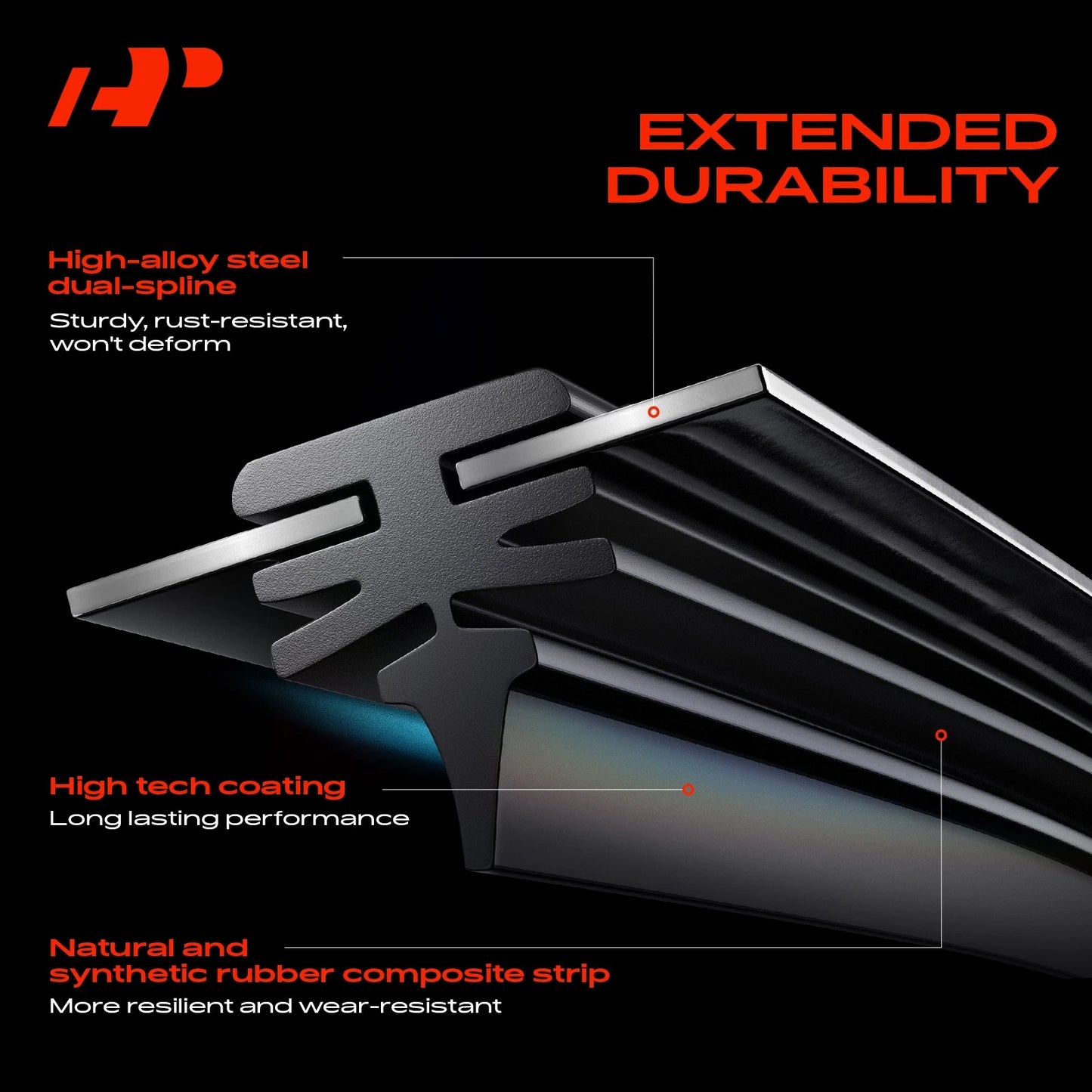 2X Front Wiper Blades for Chevy Colorado GMC Canyon (2015–2018)