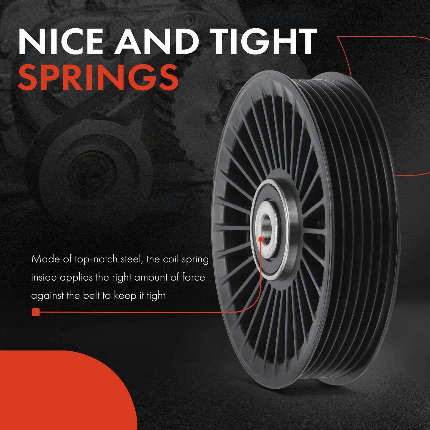 Accessory Belt Idler Pulley for Mercedes-Benz E250 E300 (2014–2016)