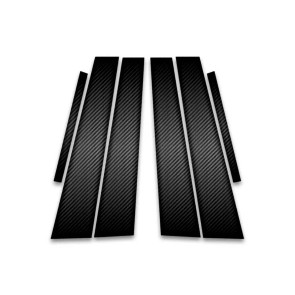 6pc Carbon Fiber Pillar Post Covers for 2017-2021 Hyundai Ioniq