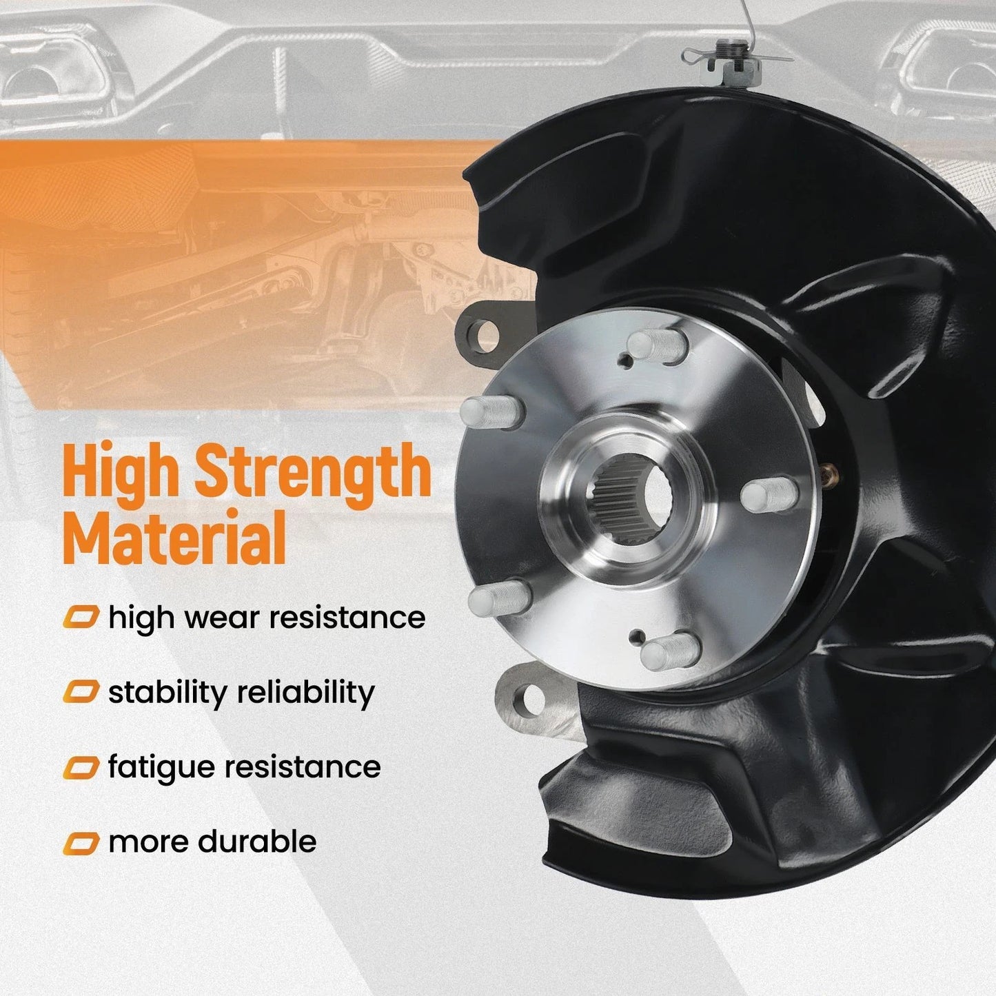 Front Right Steering Knuckle with Wheel Hub for Honda Accord (2013–2016)
