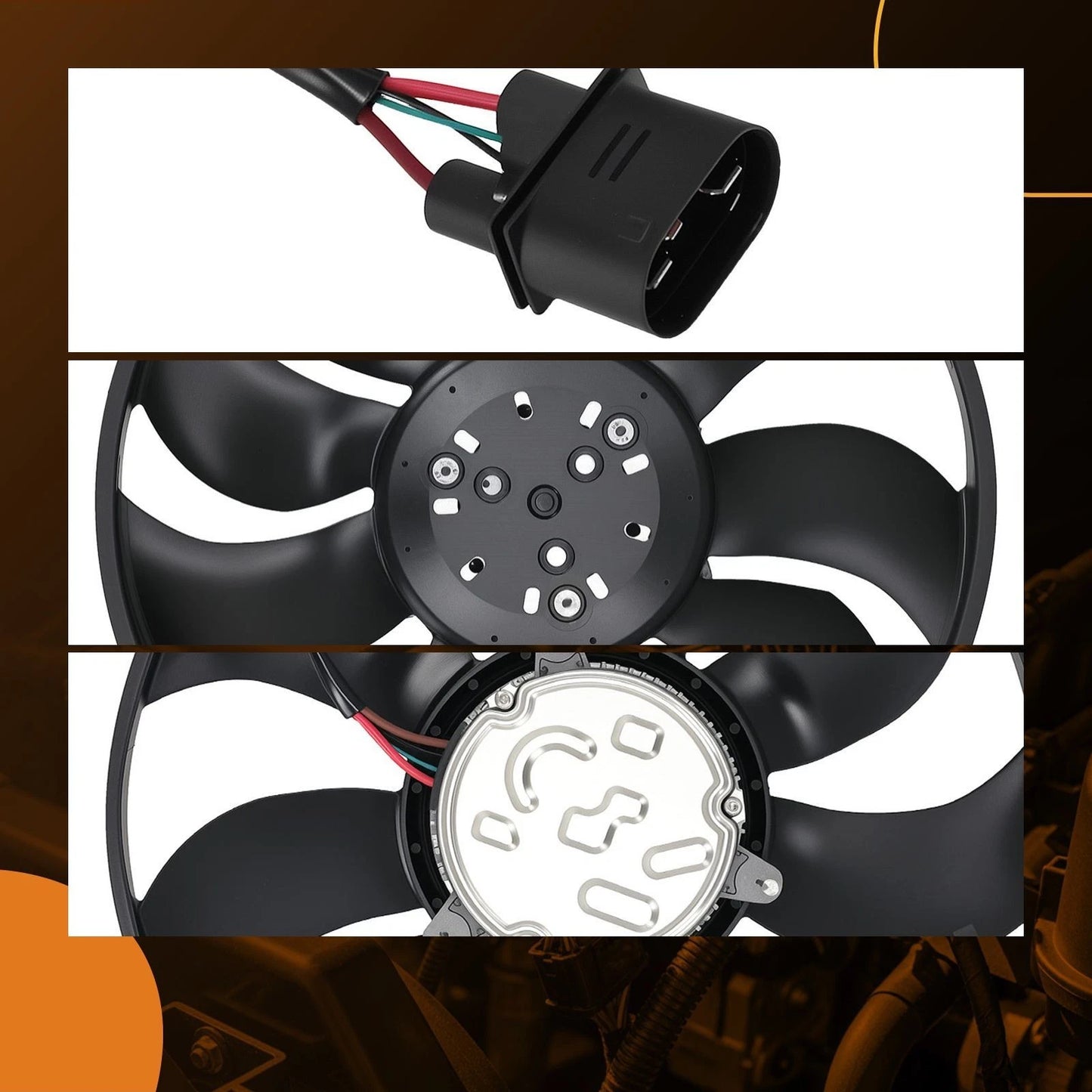 Electric Radiator Cooling Fan for Porsche 718 911 (2017–2023)