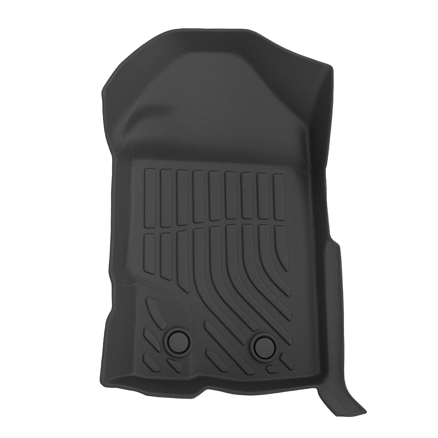 Black TPE Carpet Floor Mats for Ford Ranger SuperCrew Cab (2019–2023)