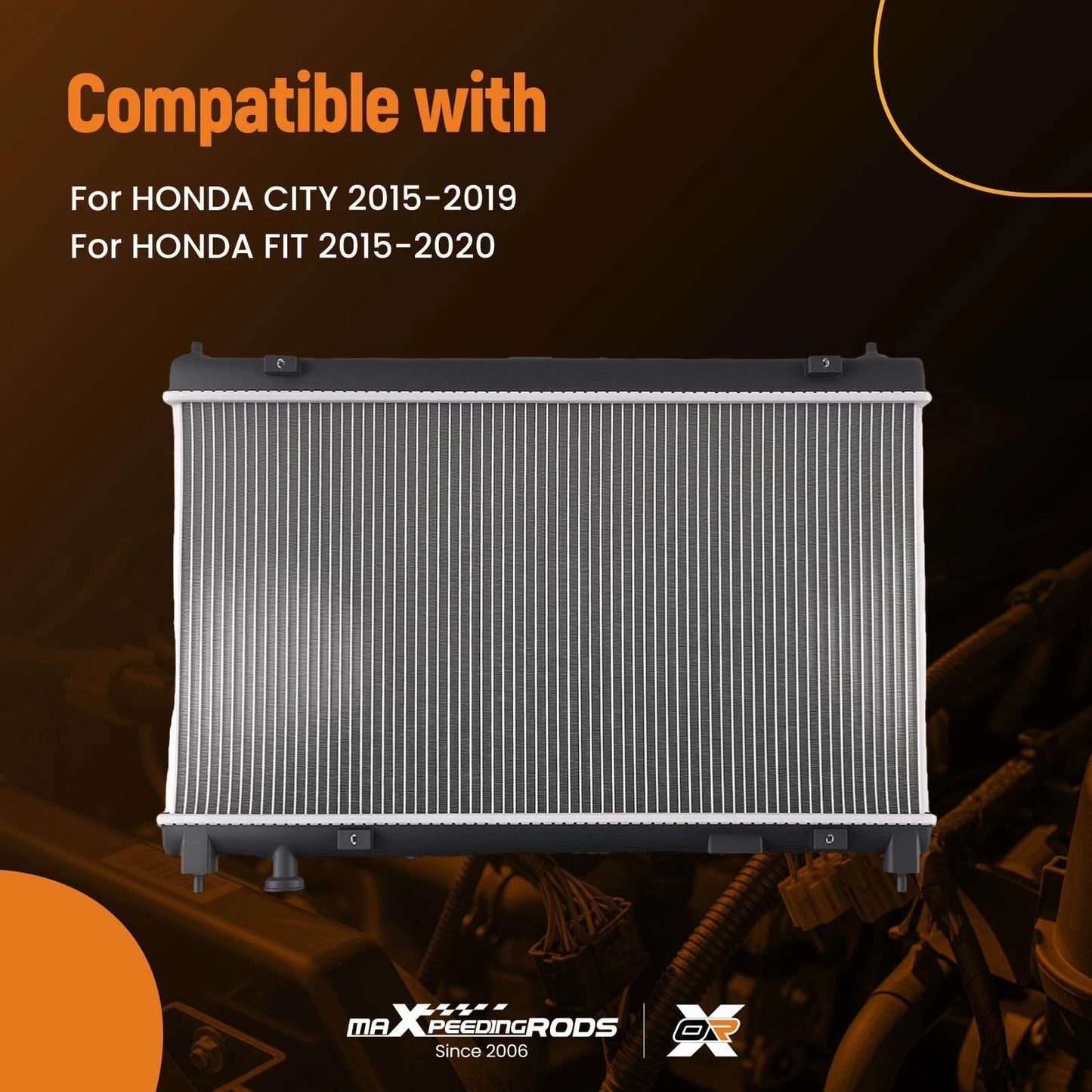 Direct Fit Radiator for Honda City 2015–2019 (DPI13451) Downflow Type