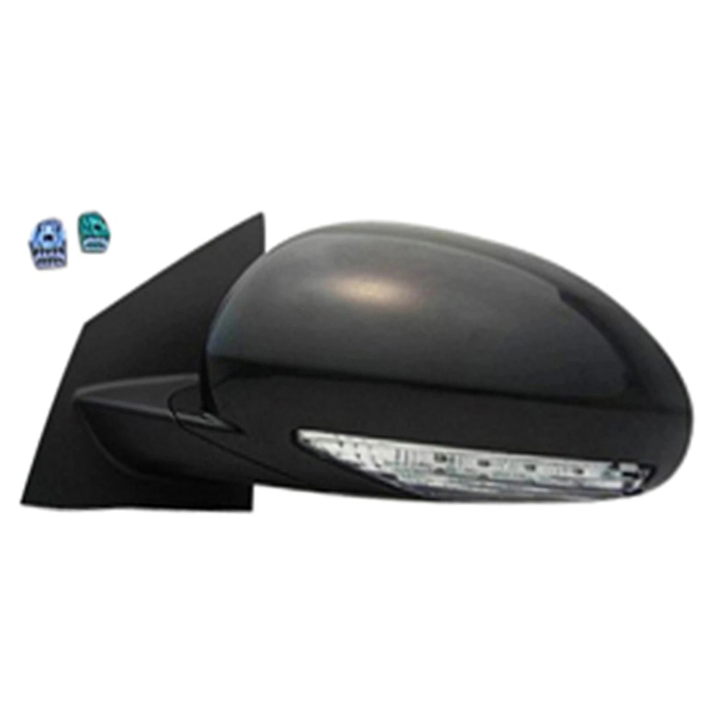 Driver Side Power Door Mirror Replacement w/Heated Glass Memory for Toyota (2007–2017)