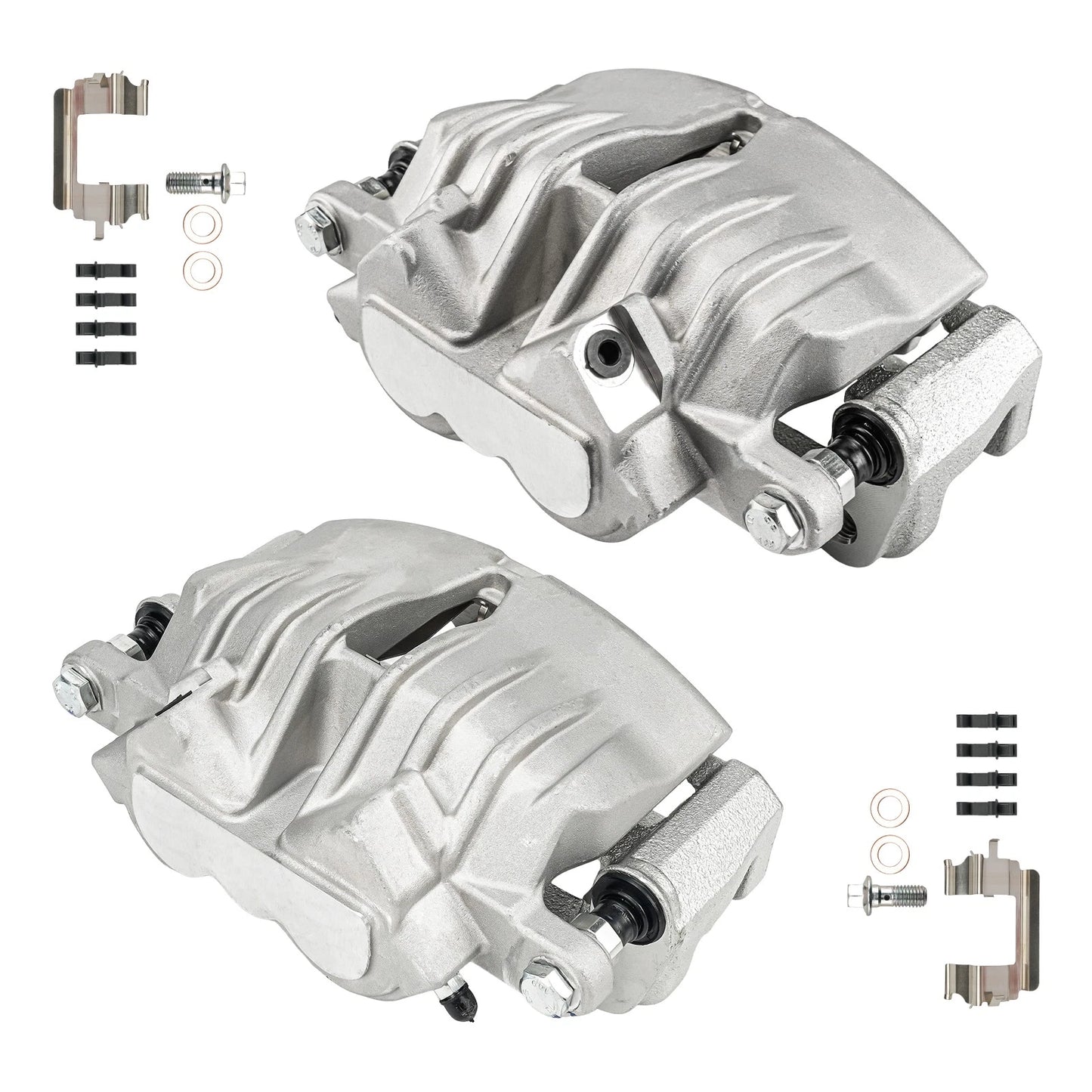 2x Front Brake Caliper with Bracket for Chevrolet Trailblazer (2002–2009)