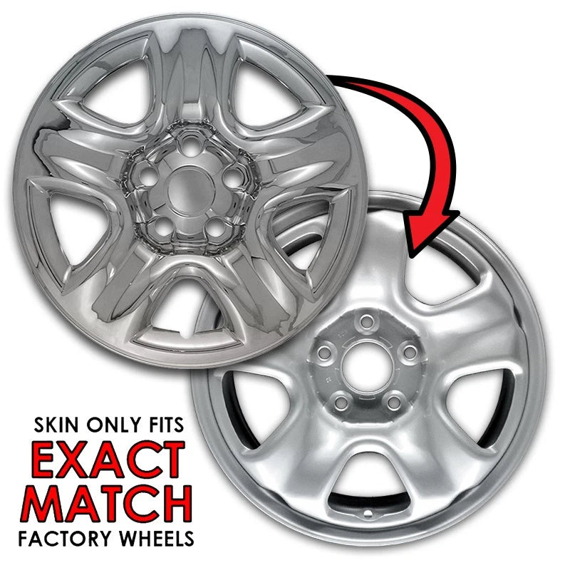 16 Inch Chrome Wheel Skins Upgrade for Toyota RAV4 (2001–2006)