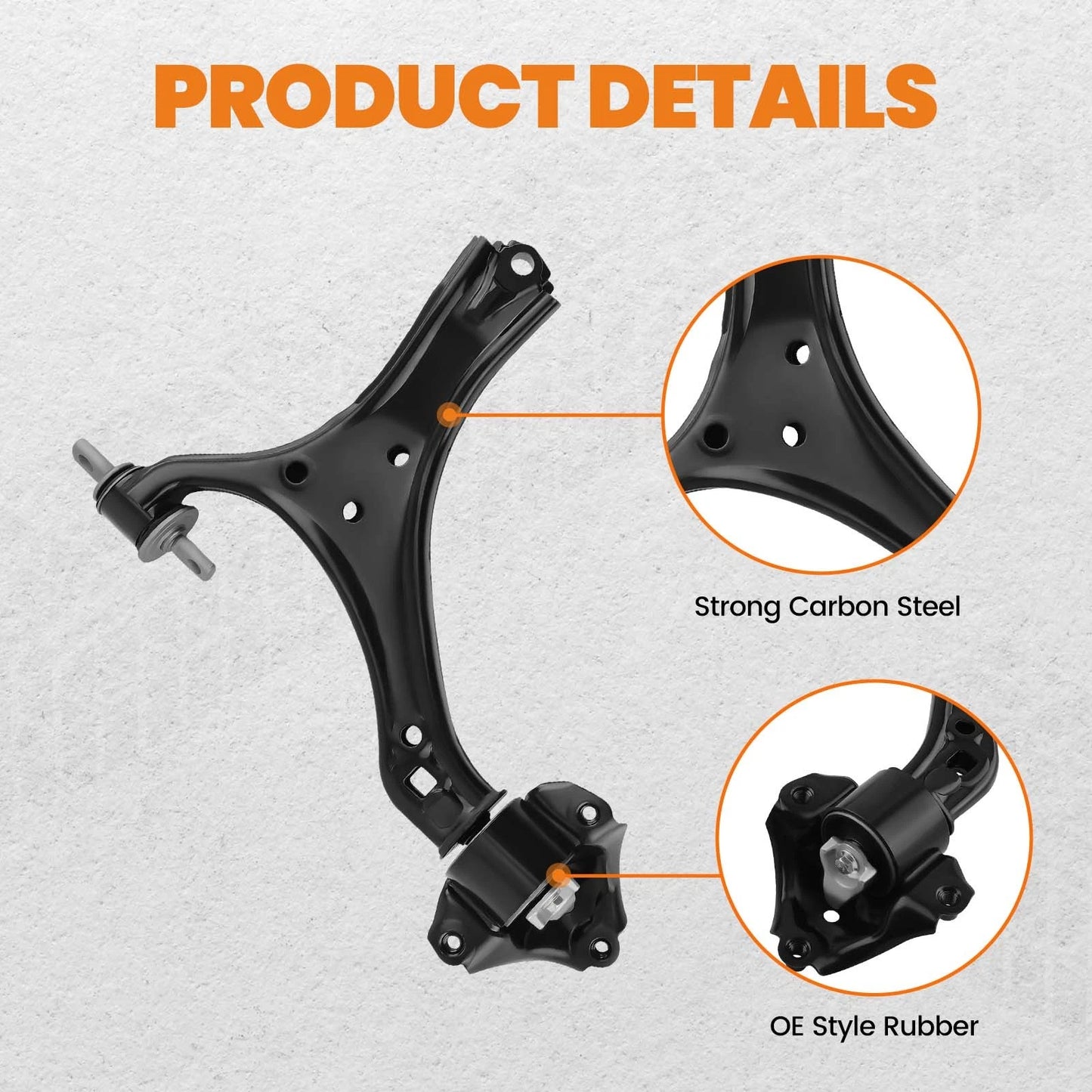 Front Lower Control Arm Set Left and Right for 2013-2017 Honda Accord (Pair)