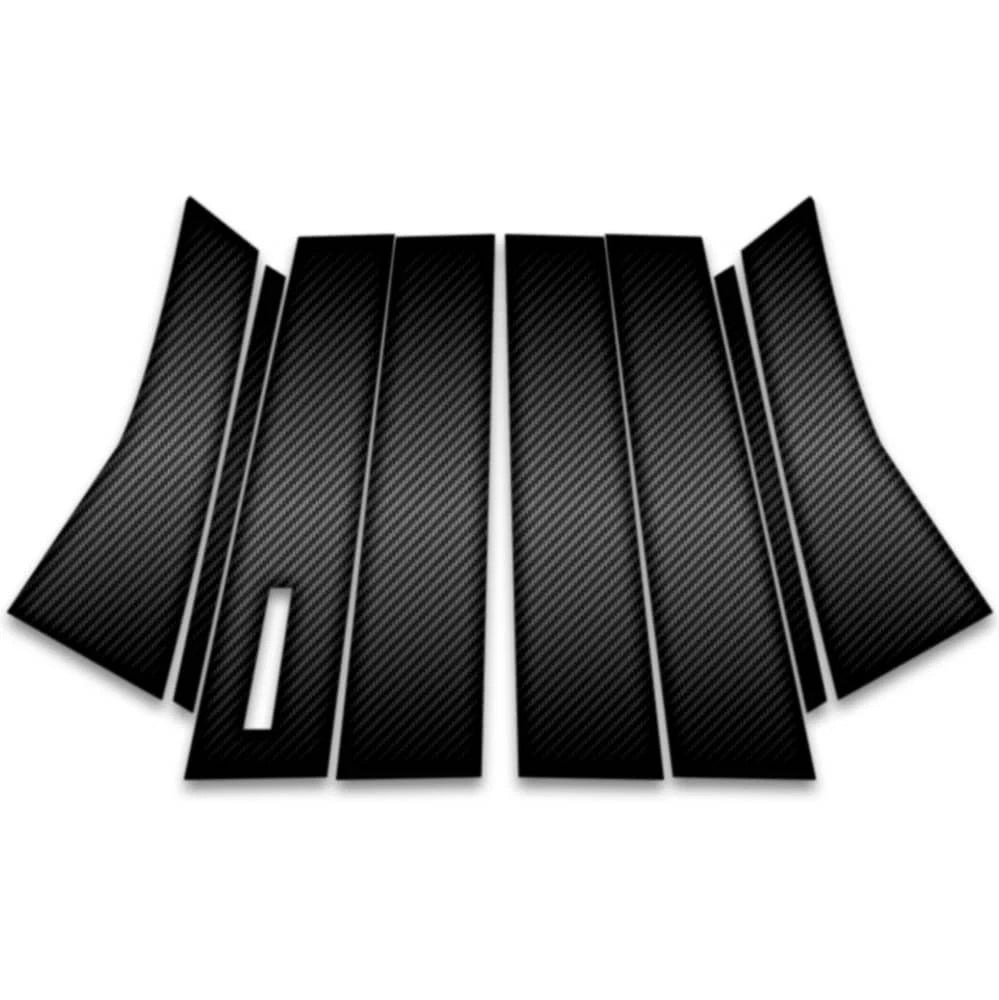 8pc Carbon Fiber Pillar Post Covers w/Keypad Cutout for 2016-2023 Lincoln MKX