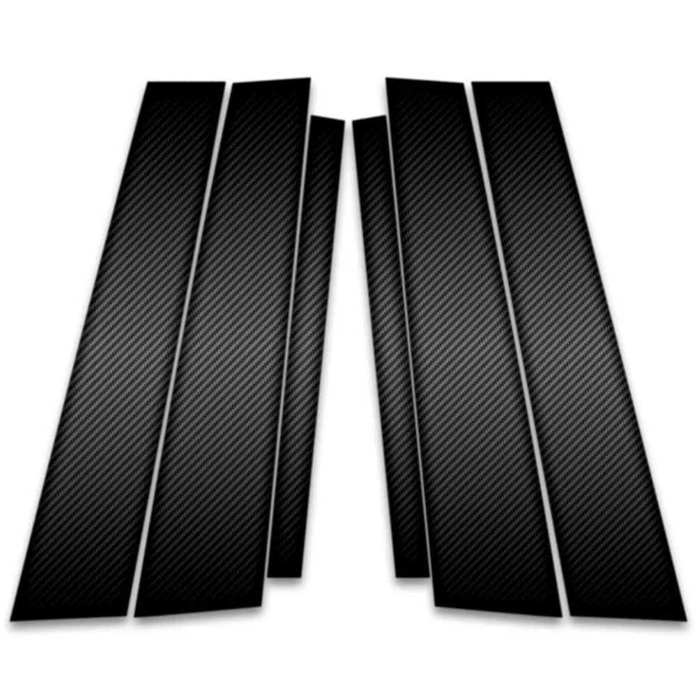 6pc Carbon Fiber Pillar Post Covers for 2006-2008 Volkswagen Rabbit