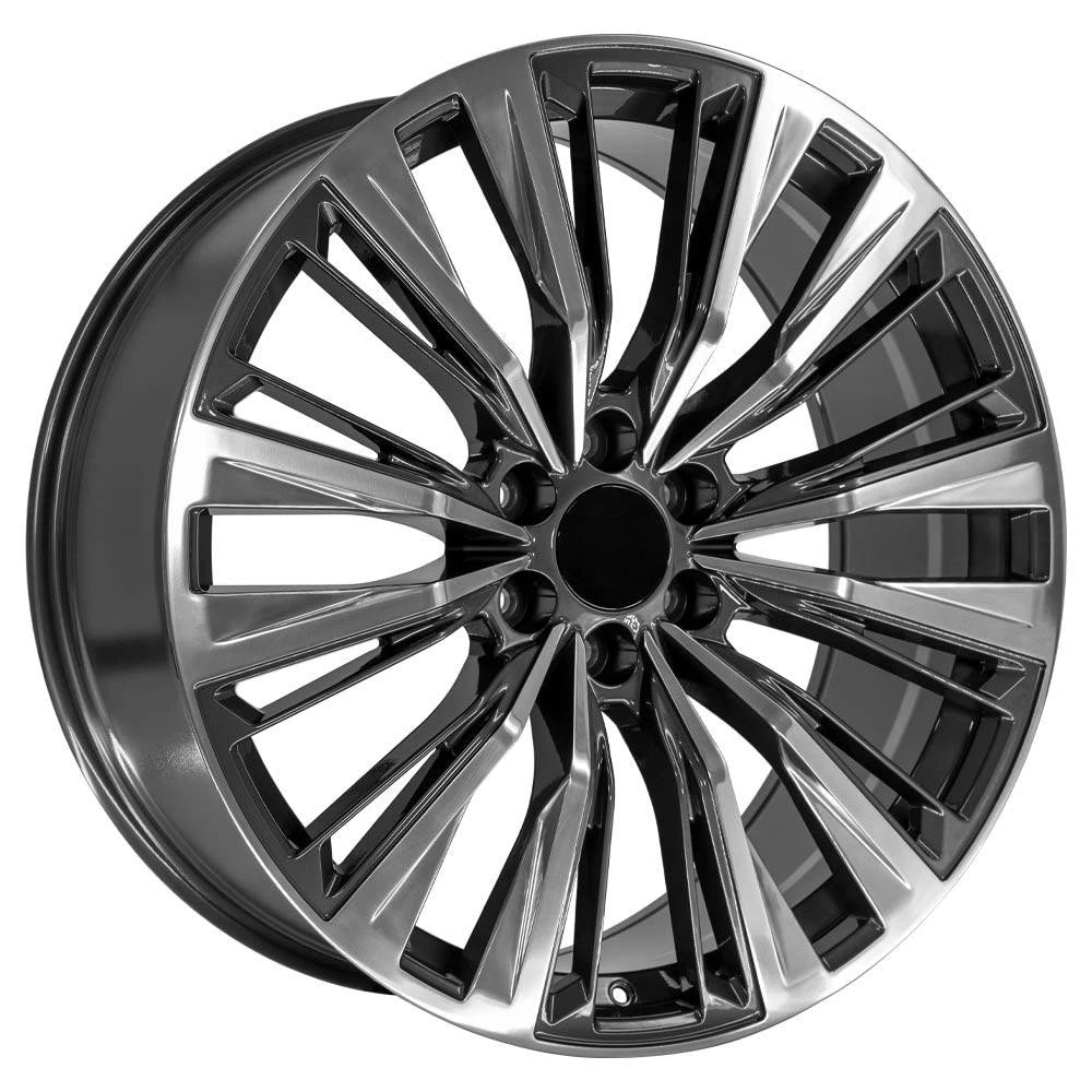 Gunmetal Wheel with Polished Face for 1992–1994 Chevy Blazer (24 in)