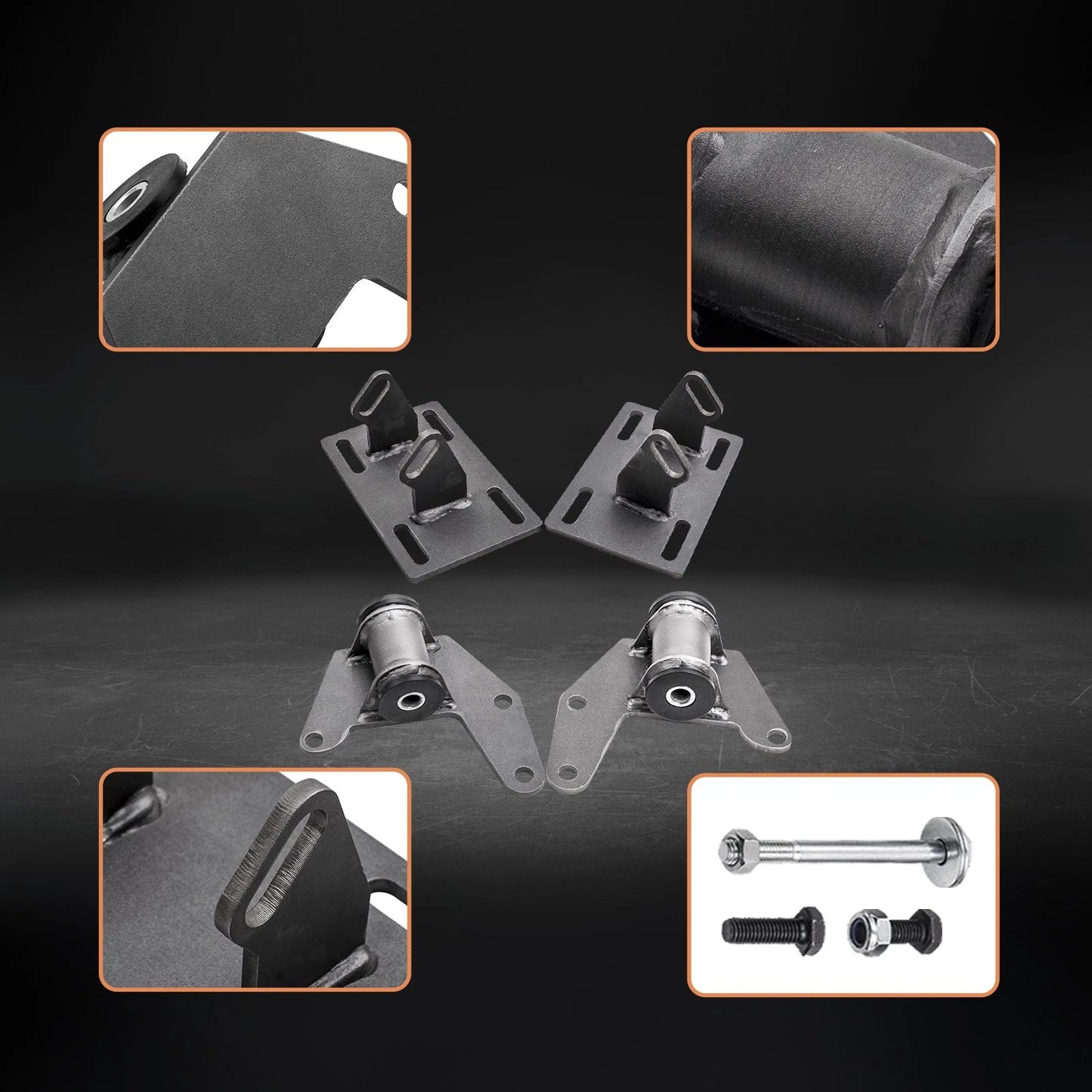 Engine Mount Adapter Kit for GMC G-Body LSx (1978–1988)