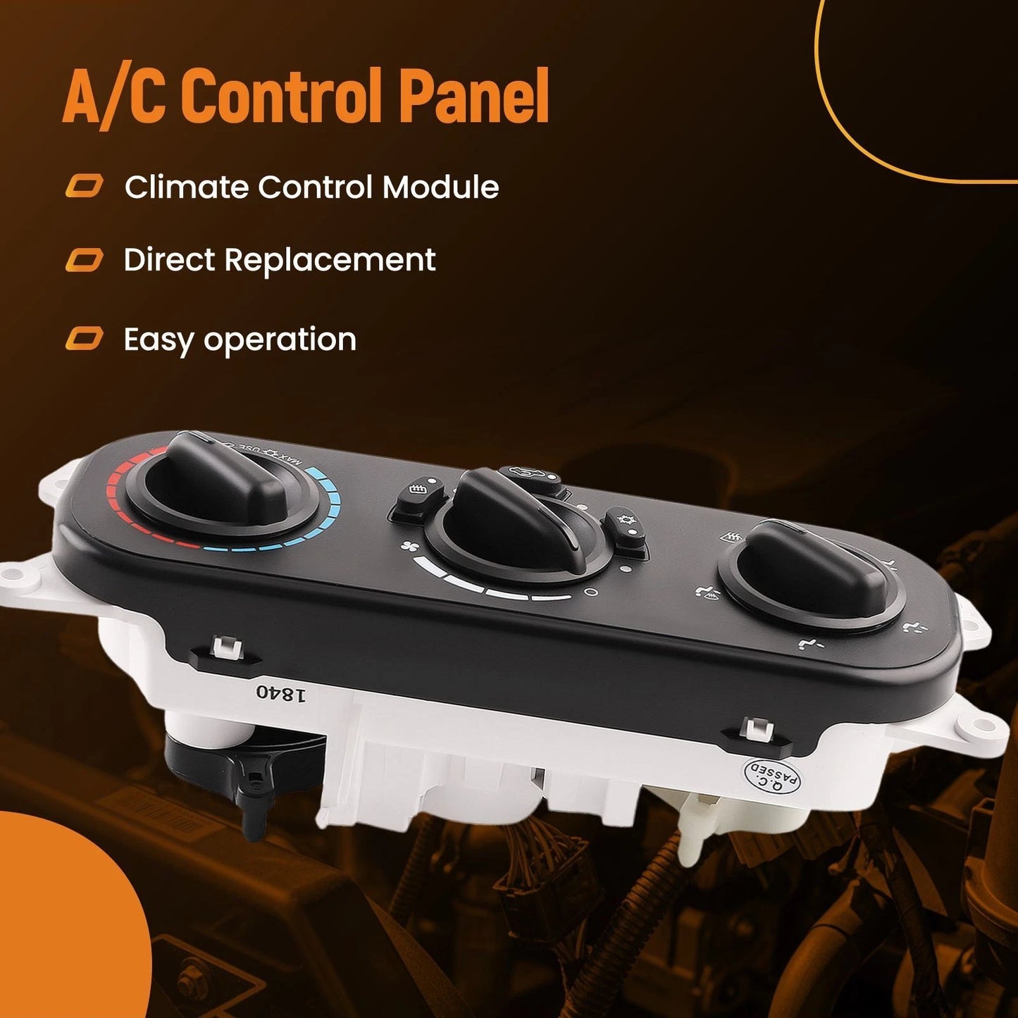 A/C Heater Control Unit for Jeep Wrangler JK (2007–2010)