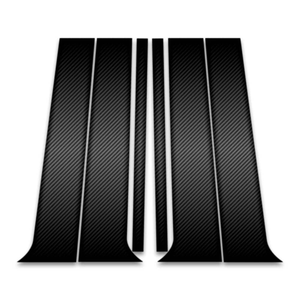 6pc Carbon Fiber Pillar Post Covers for 2022-2023 Jeep Wagoneer