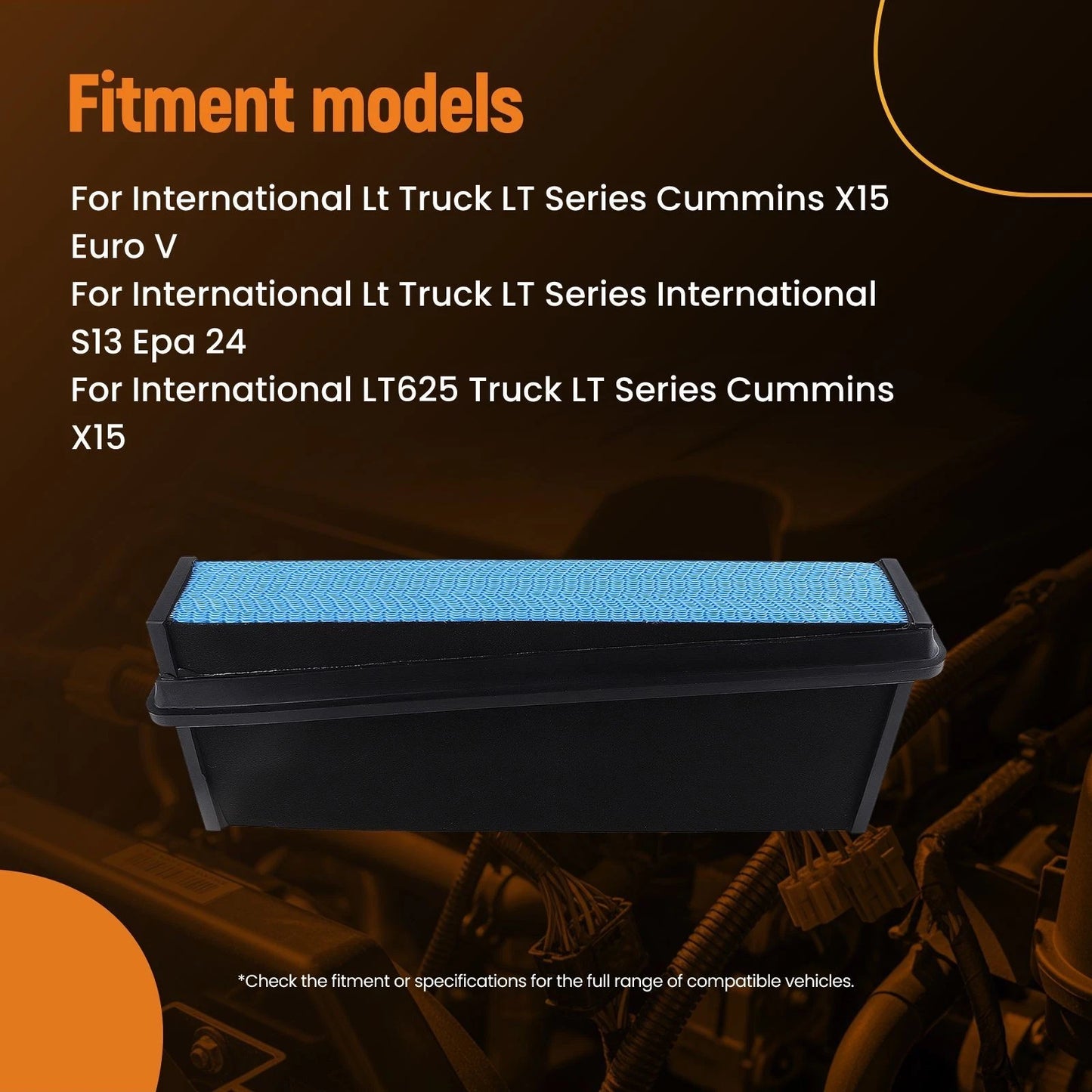 Air Filter for International LT Series Cummins X15 Euro V (2018–2021)