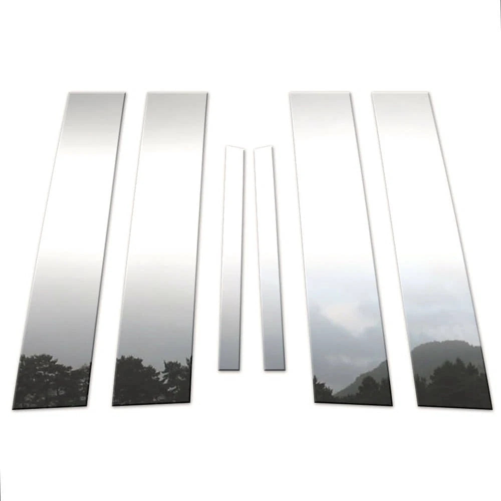 6Pc Chrome Pillar Post Covers for Chrysler 200 (2011–2014)