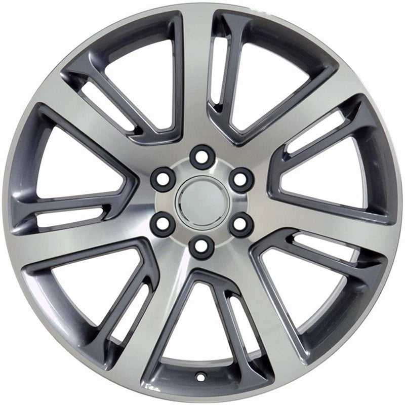 22 Inch Gunmetal Machined Wheel for 2003-2014 GMC Savana 1500