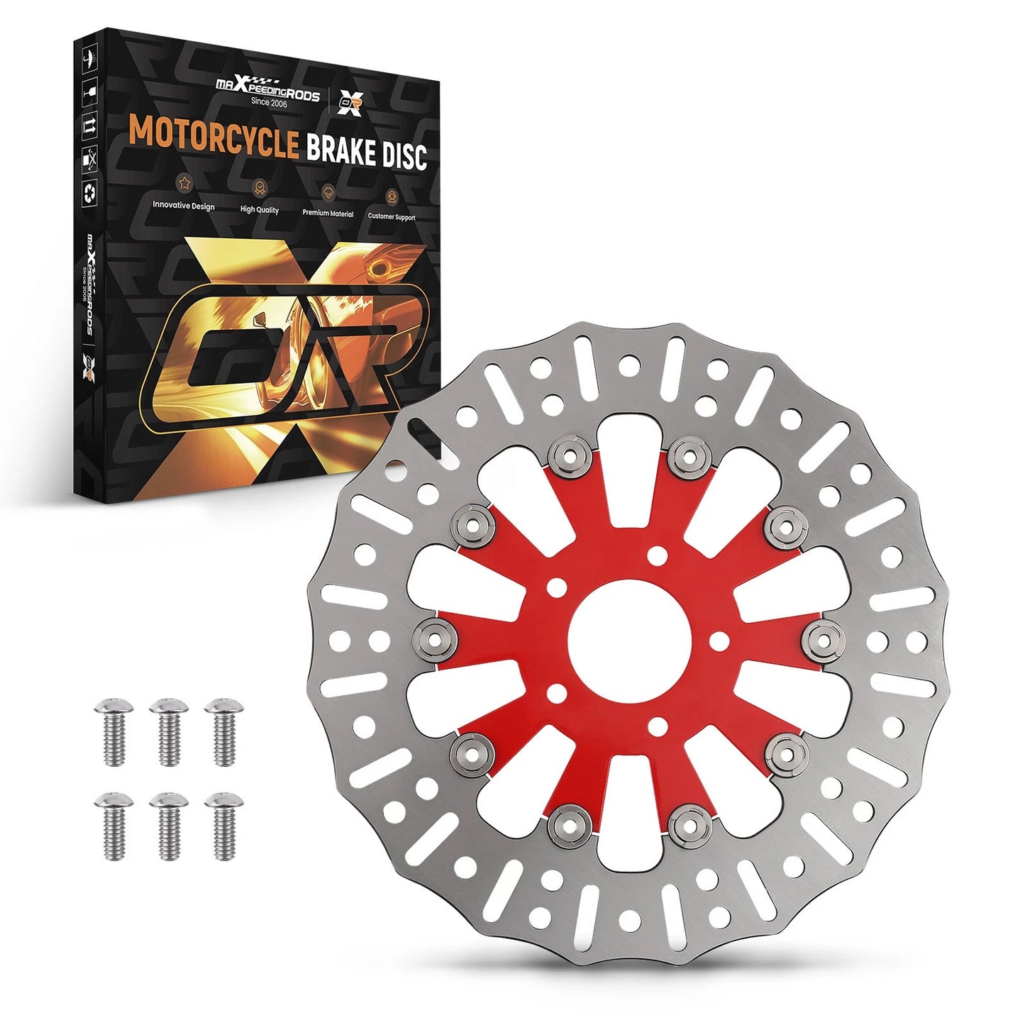 Front Brake Rotor Disc 11.8 in for Harley-Davidson Touring Electra Glide (2008–2019)