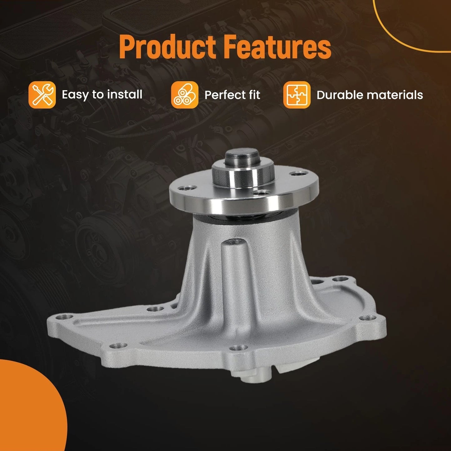 Engine Water Pump for Toyota 7FGU15 8FGCU20 (2000–2000)