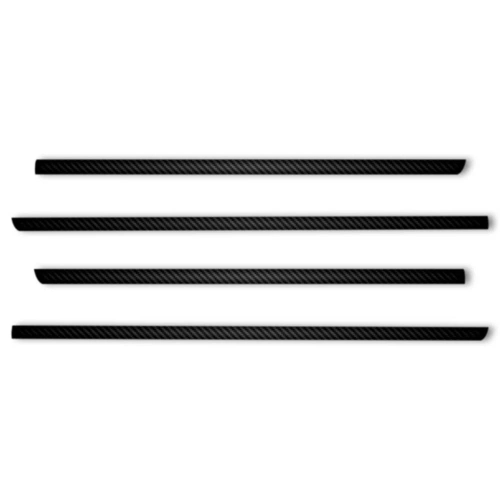 4pc Carbon Fiber Window Sill Trim for 2007-2023 Jeep Wrangler