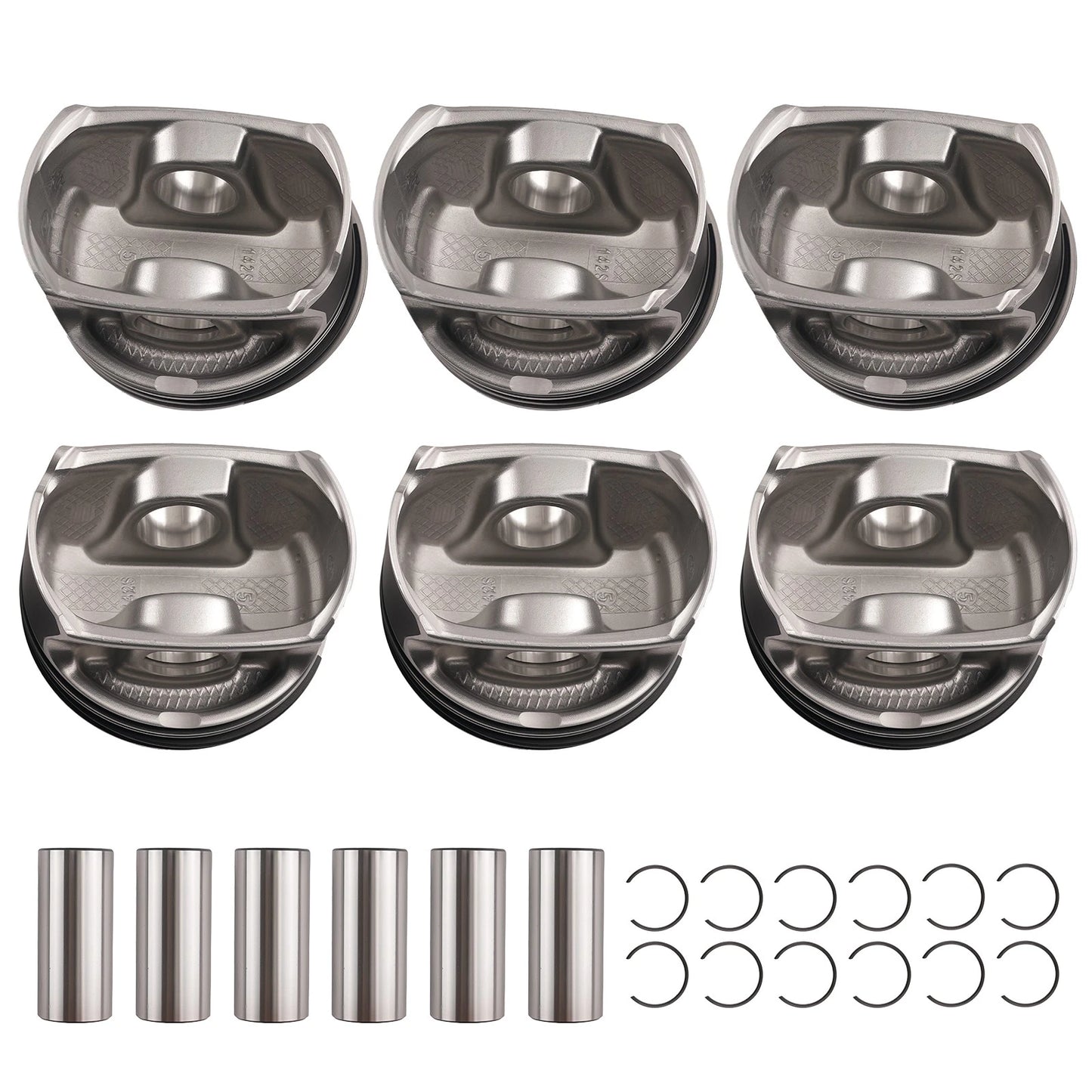 3.6L Engine Pistons and Rings Kit for GMC Acadia Chevy Traverse (2009–2015)