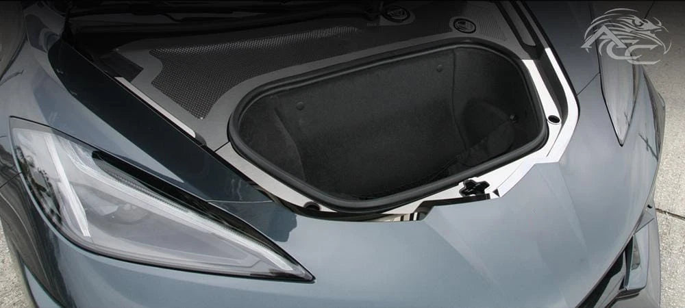 Front Nose Cap Polished Stainless Steel 4pc for Chevrolet Corvette C8 (2020–2021)