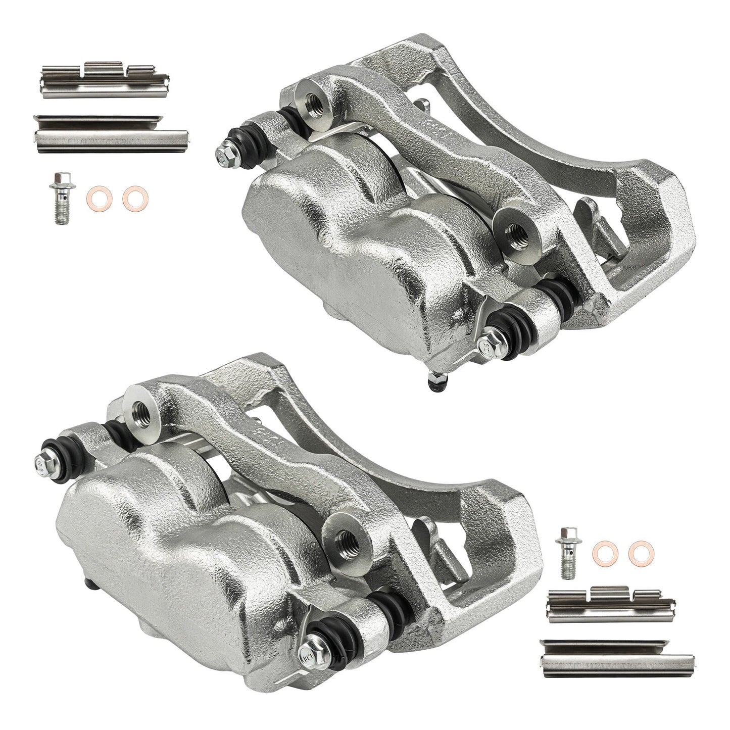 2x Front Brake Caliper w/ Bracket for Dodge Durango (2004–2006) & Ram 1500 (2004–2006)