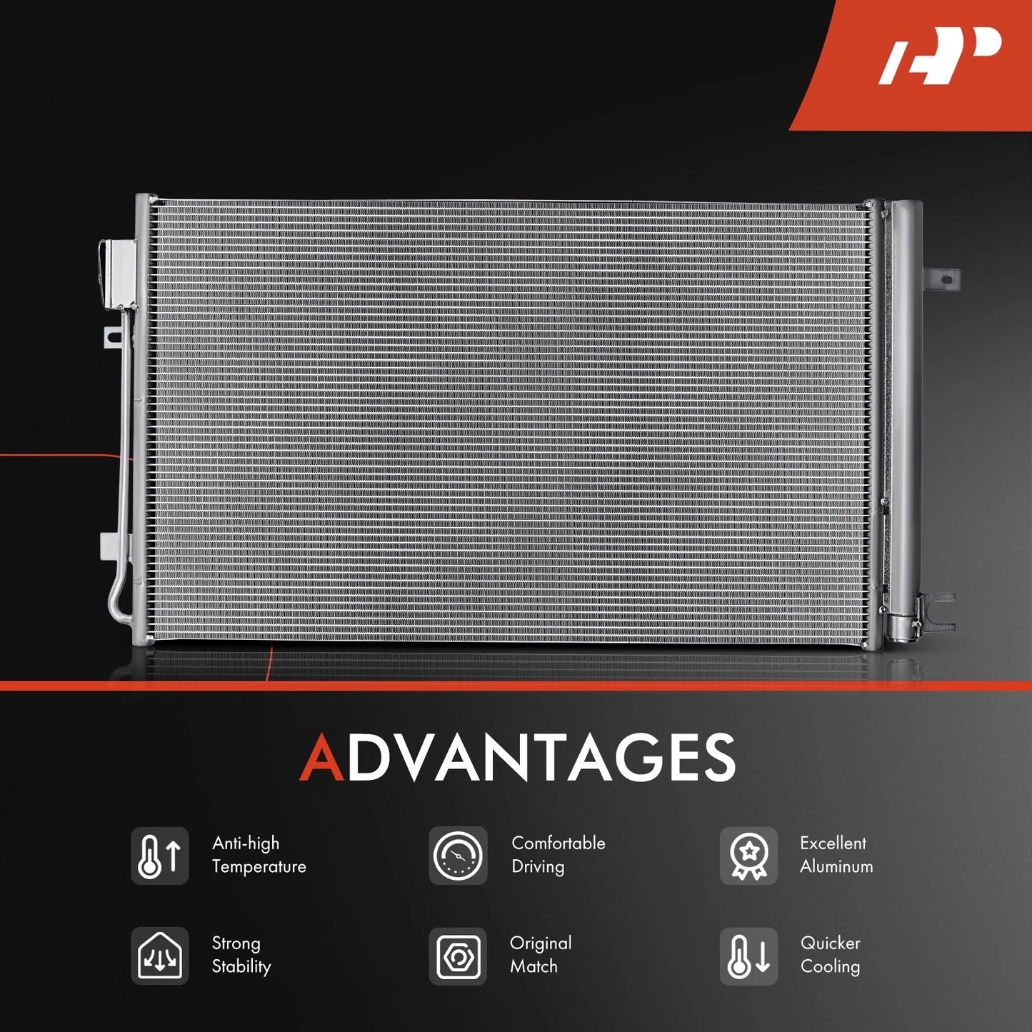 A/C Condenser with Receiver Drier for Cadillac XT4 (2019–2023)