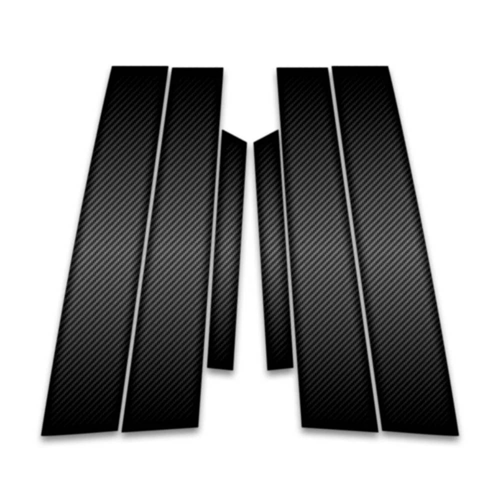 6pc Carbon Fiber Pillar Post Covers for 1999-2004 Oldsmobile Alero 4dr