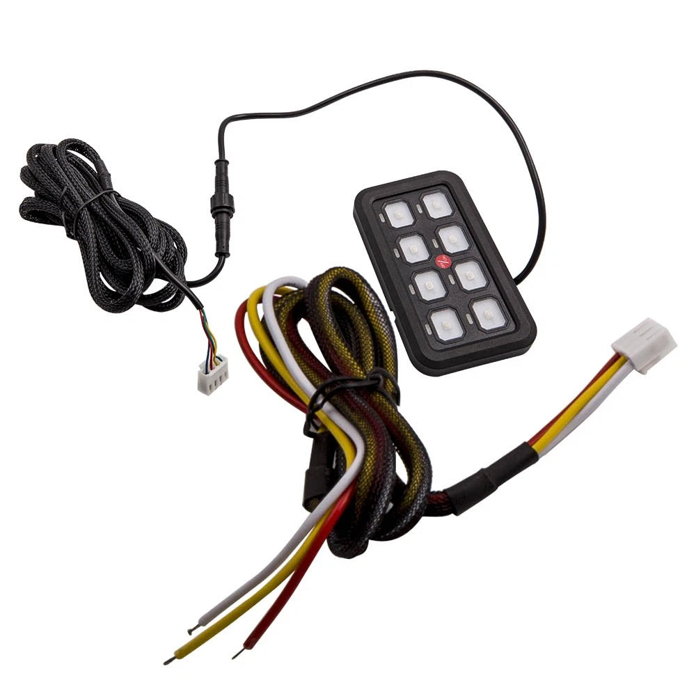 8 Gang LED Switch Panel Circuit Control Relay System for Car Truck Boat