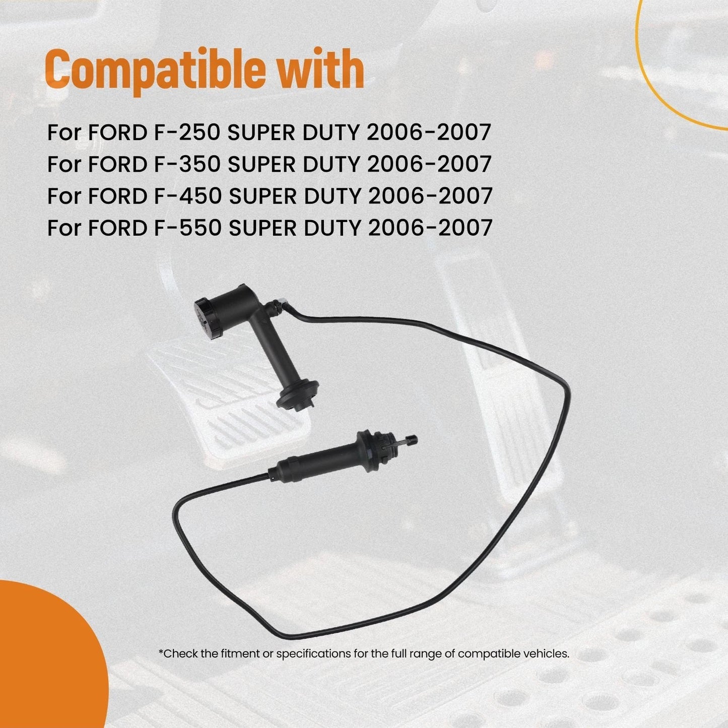 Clutch Master & Slave Cylinder for Ford F-250 F-550 Super Duty (2006–2007)