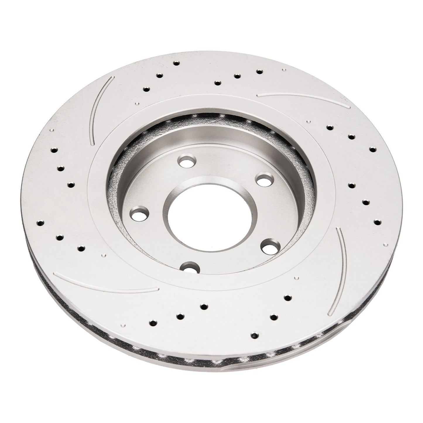 Front Set Drilled & Slotted Brake Rotors for Nissan Rogue & Sentra (2007–2013)