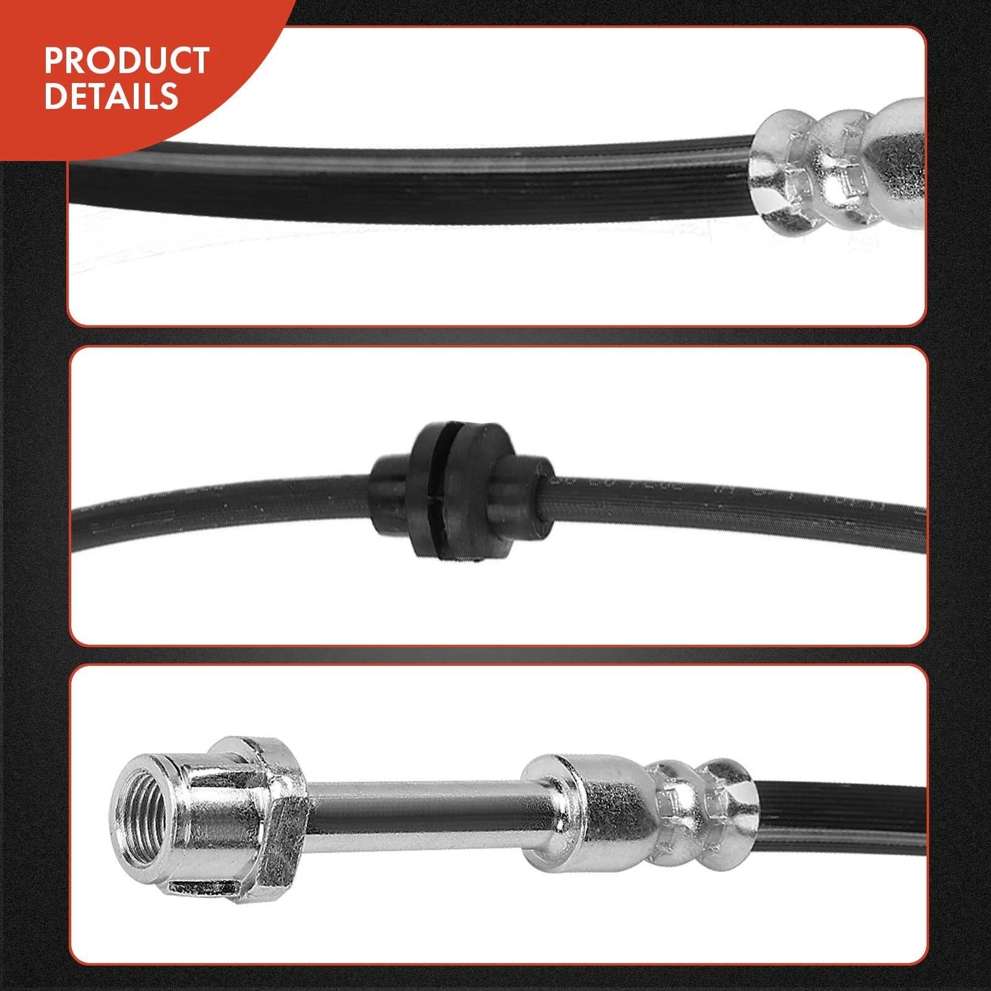 2X Front Brake Hydraulic Hose for Buick Envision (2017–2019)
