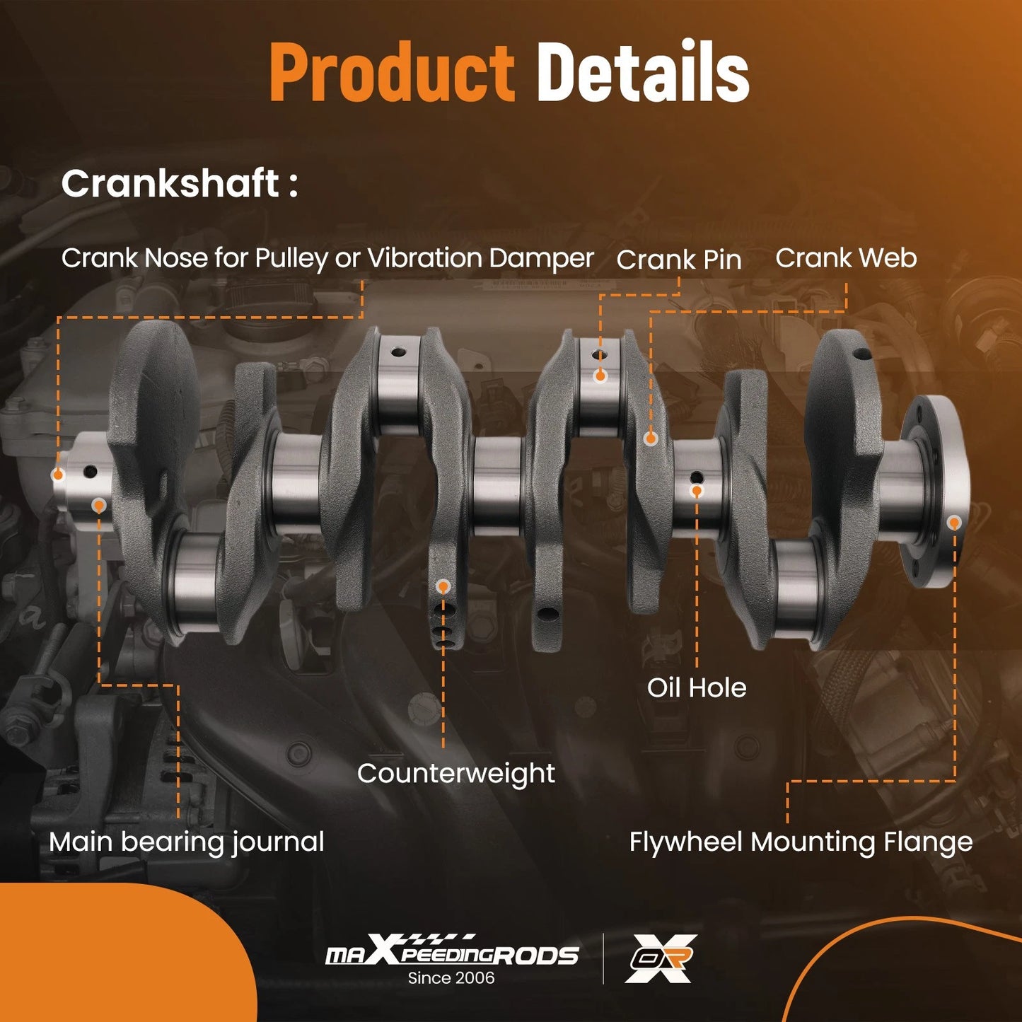 Crankshaft Assembly Kit for Mini Cooper S Hatchback (2010–2015)