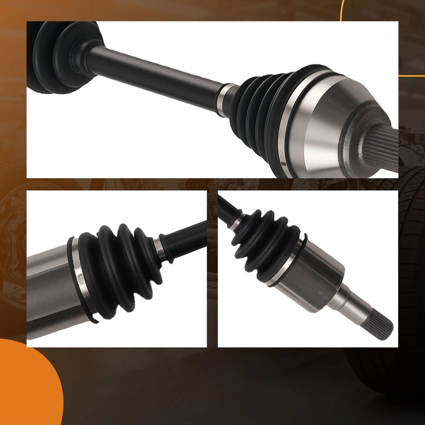 Front CV Axle Drive Shaft Kit for Dodge Grand Caravan (2008–2020)