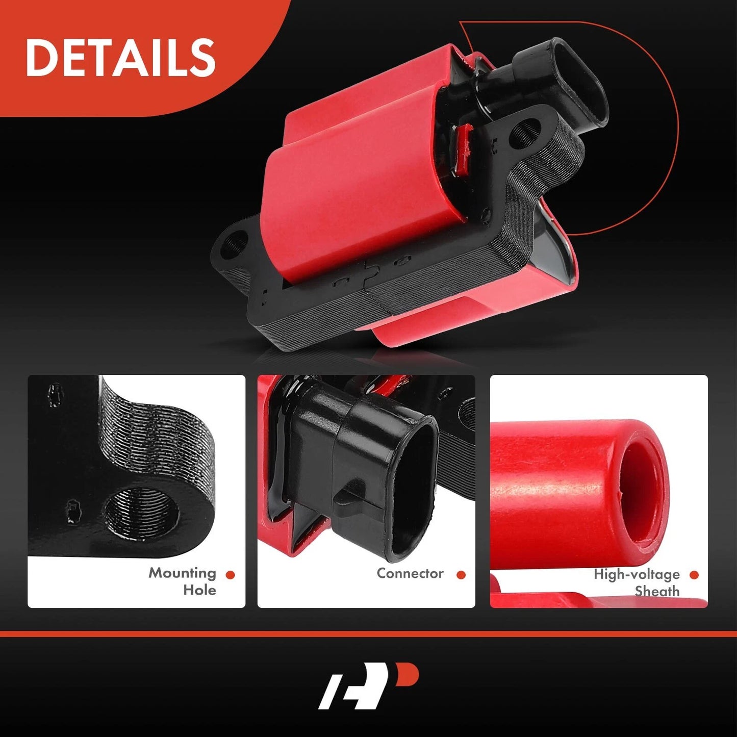 8x Red Ignition Coil for Chevy Silverado 1500/2500 (1999–2006)