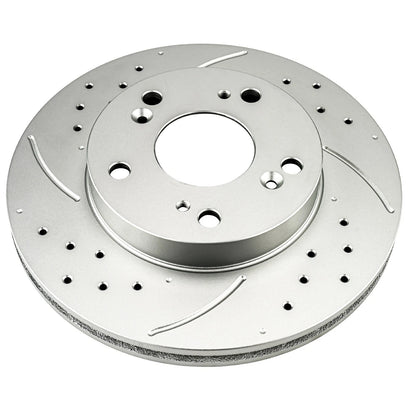 Front Drilled Slotted Brake Rotors for Honda Civic (2006–2011)