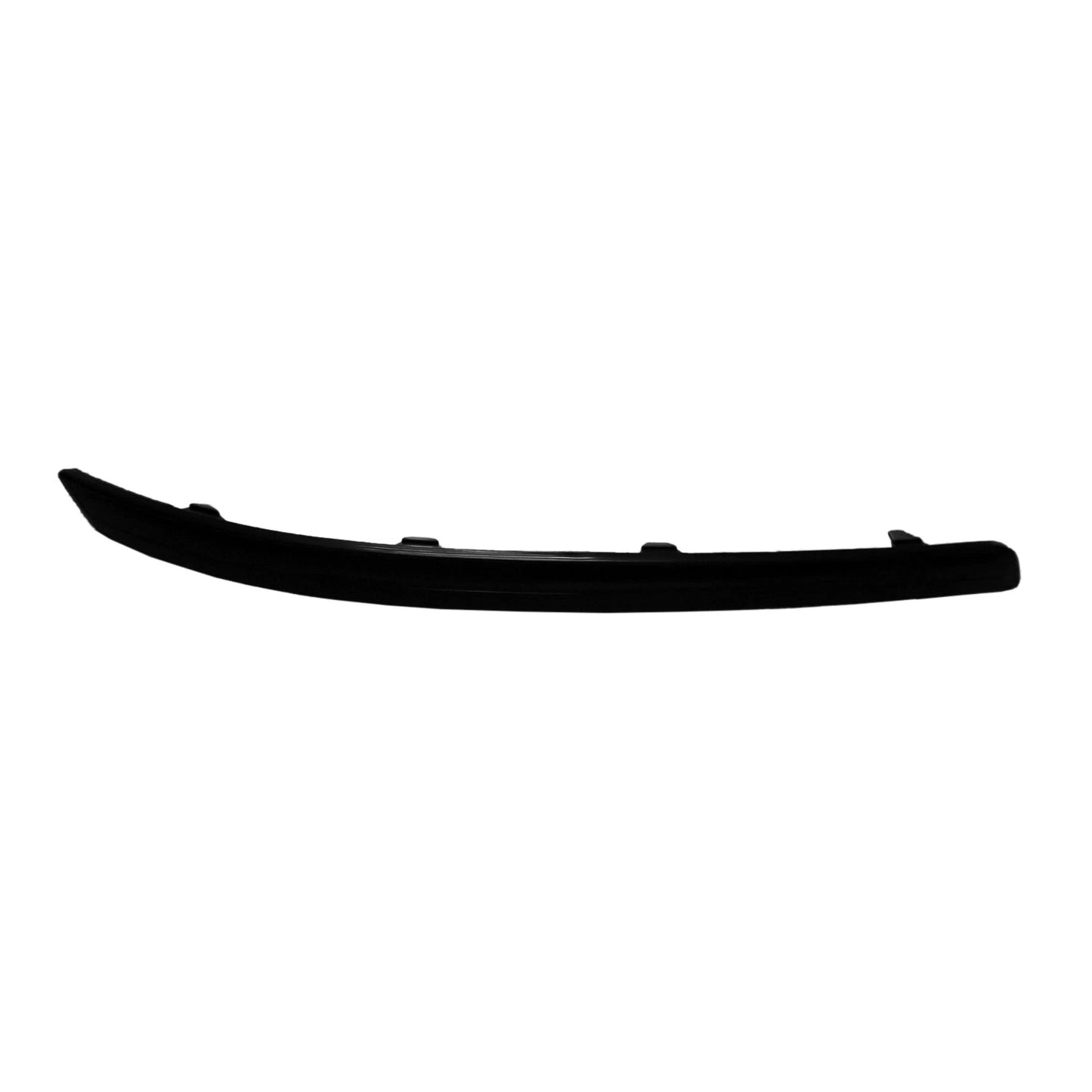 Replacement TPO Plastic Passenger Side Front Bumper Molding w/o Chrome Insert