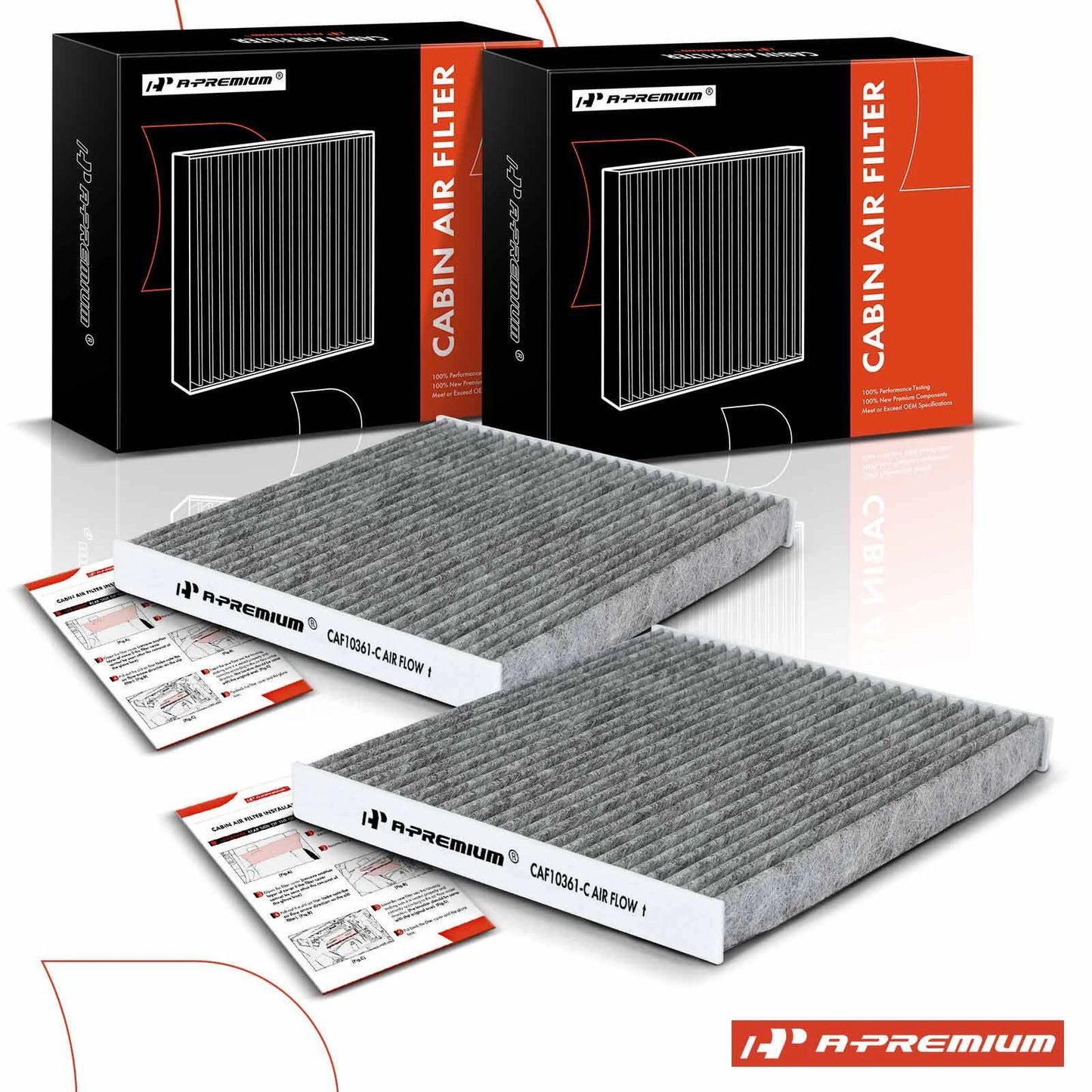 2X Activated Carbon Cabin Air Filter for Chevrolet Cobalt HHR (2005–2010)