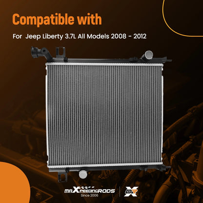 Aluminum Engine Radiator for Jeep Liberty 3.7L (2008–2012)