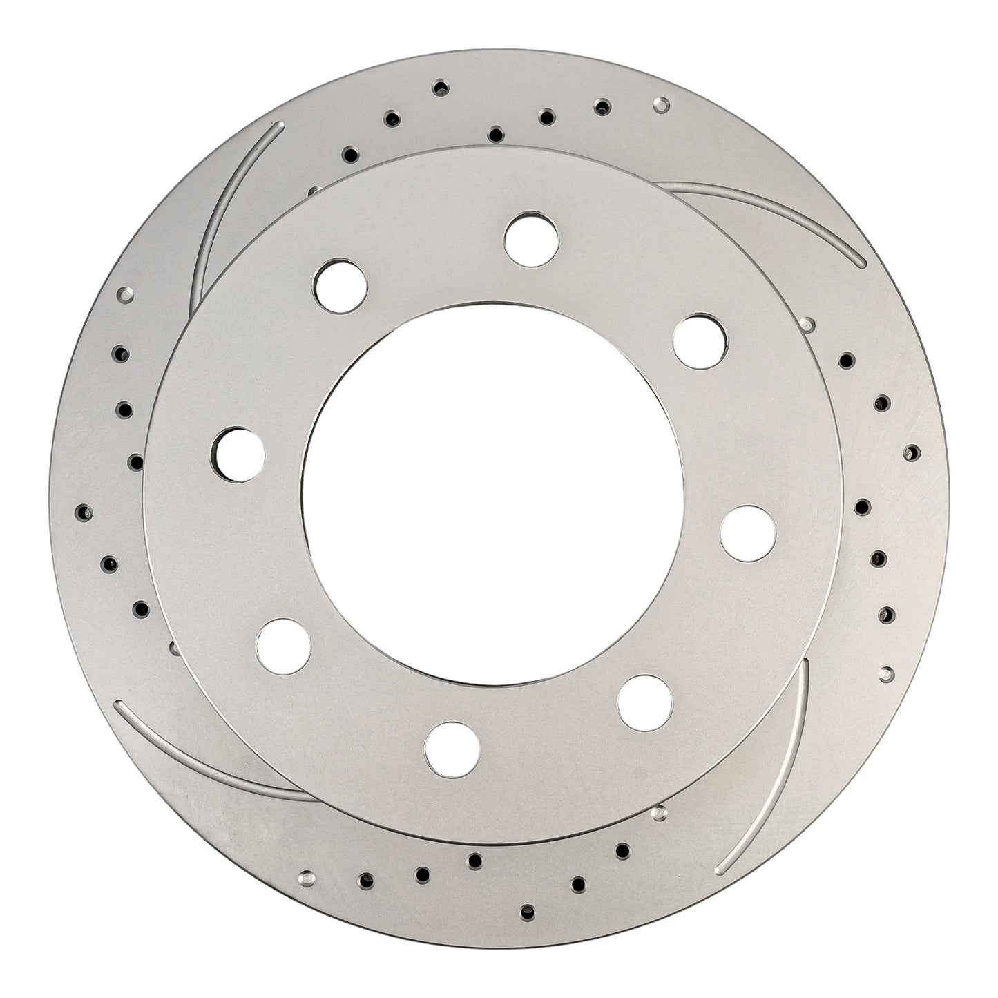 Front Drilled Slotted Disc Brake Rotors for 2000–2002 Dodge Ram 2500/3500 (2PC)