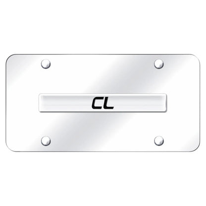 Chrome Name on Chrome License Plate - Officially Licensed for Acura CL